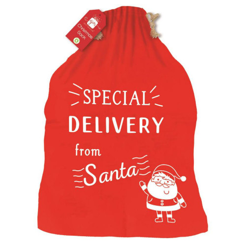 Christmas Non Woven Special Delivery Santa Sack (48 x 60cm) (E.O.L.) - SAVE 25% !!