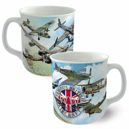 Famous British Aircraft WWII Coffee Mug