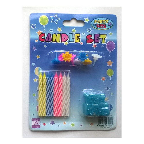 Cake Decorations - Train Candle (blister card) (E.O.L.) - SAVE 50% ++ !!