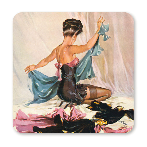 Coaster (Wartime Pin-Ups) - Tearing Off A Strip (E.O.L.) - SAVE 15% !!