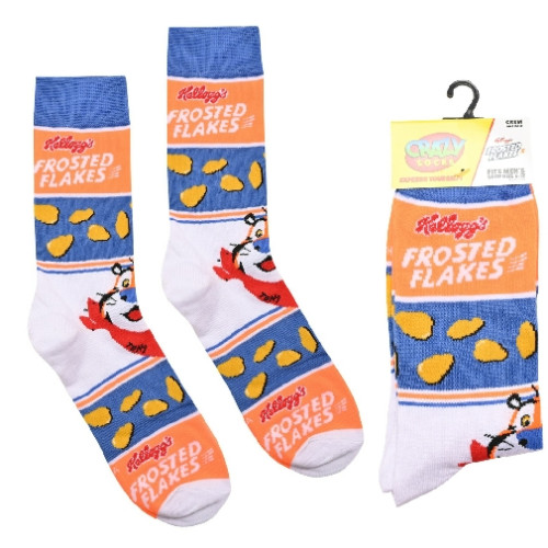 Odd Sox Mens Crew Socks - Kellogg's Frosted Flakes (E.O.L.) - SAVE 10% !!