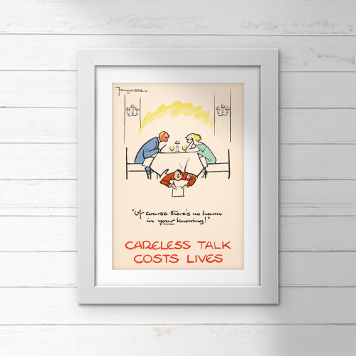 Poster (Careless Talk) - Of course there's no harm in your knowing! (E.O.L.) - SAVE 15% !!