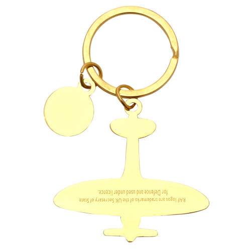 RAF Premium Enamel Keyring - Spitfire (80x50x5mm) (swing tag)