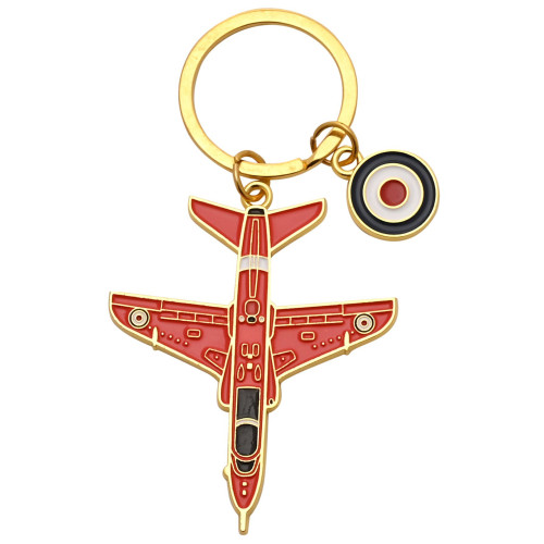 RAF Premium Enamel Keyring - Red Arrows (95x50x5mm) (swing tag)
