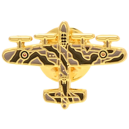 RAF Enamel Pin Badge 25mm - Lancaster (carded) (NEW)