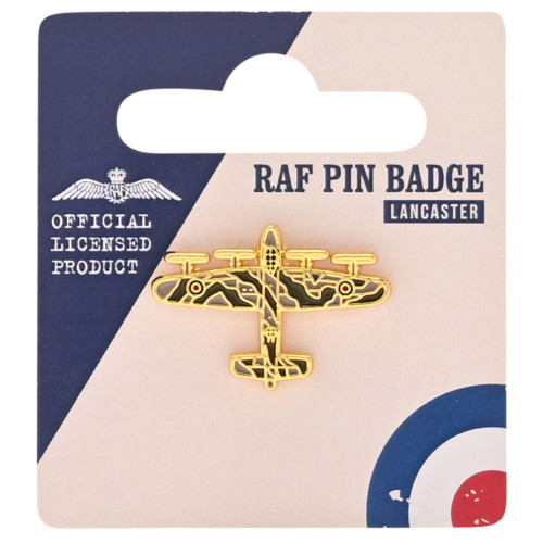 RAF Enamel Pin Badge 25mm - Lancaster (carded)