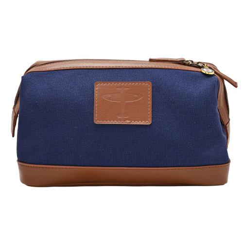 RAF Canvas & Faux Leather Washbag - Spitfire (170x260x120mm)