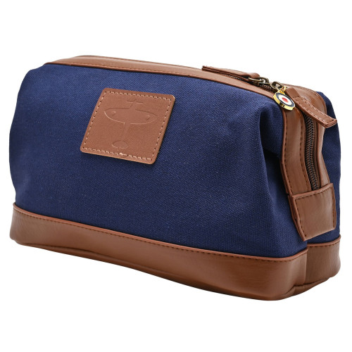 RAF Canvas & Faux Leather Washbag - Spitfire (170x260x120mm)