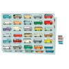 Gift Wrap & Gift Tags x 2: Camper Van (Through The Ages Collection) (NEW)