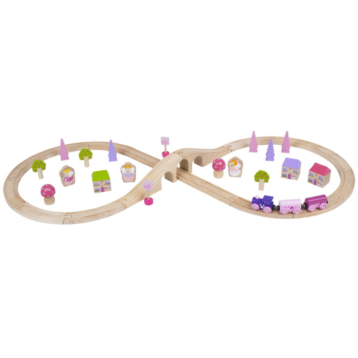 Bigjigs Fairy Figure of Eight Train Set (40 pce)