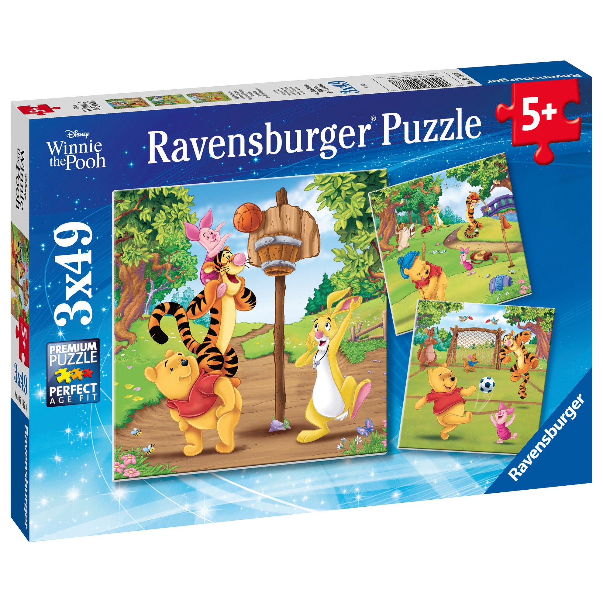 Winnie the Pooh Jigsaw: 3 x 49 pce Puzzles (5+ YRS)