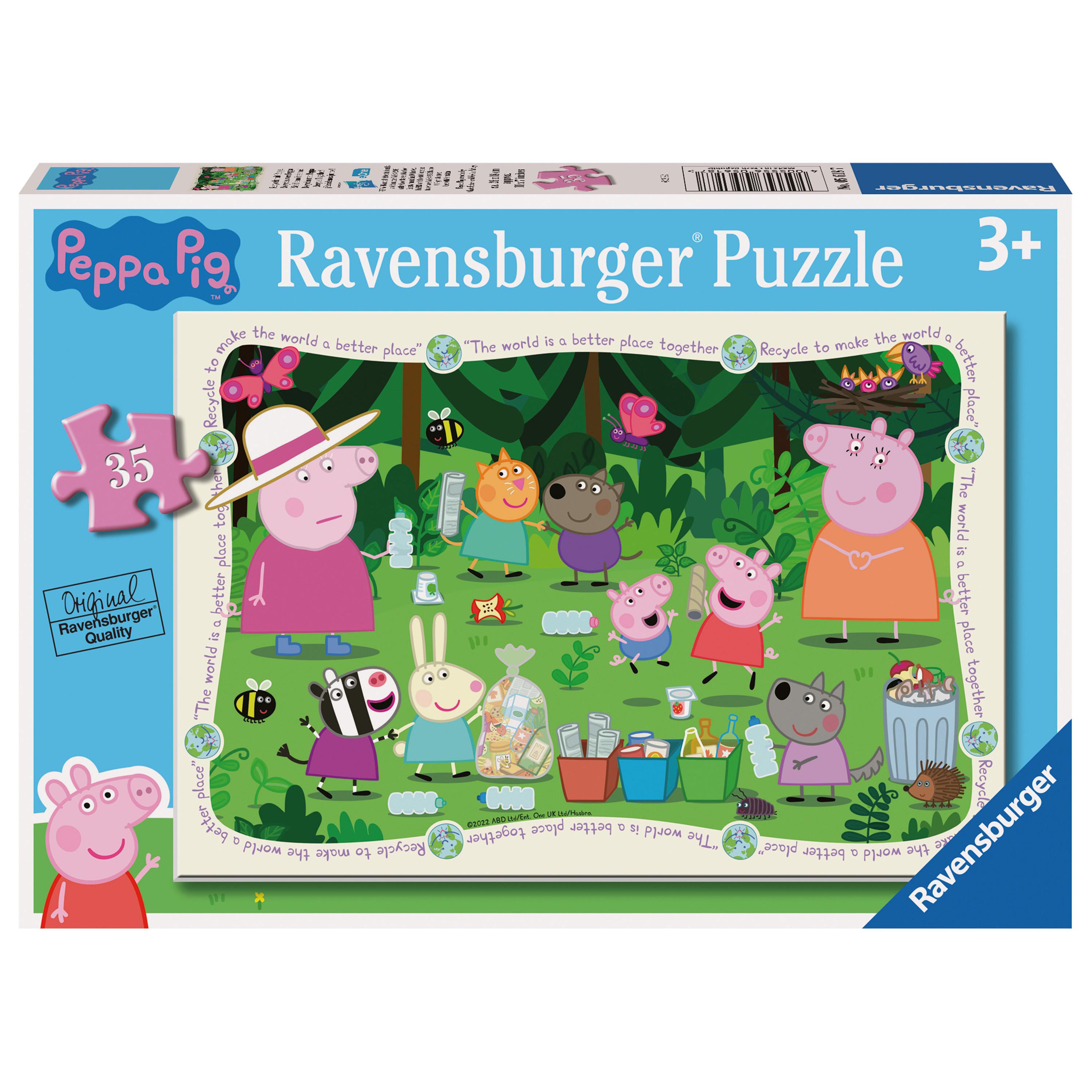 Peppa Pig Jigsaw: 35 pce Sustainable Recycling Puzzle (3+ YRS)
