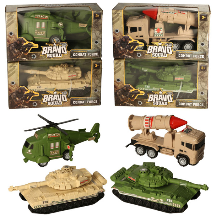 Combat Force Bravo Squad Friction Military Vehicle in Window Box (4 asstd.) (27x14x10cm) (3+ YRS)