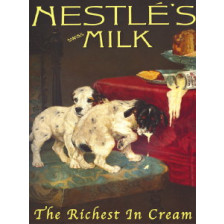 Metal Sign (FH): Nestl&Atilde;&copy;s Milk (E.O.L.) - SAVE 25% !!