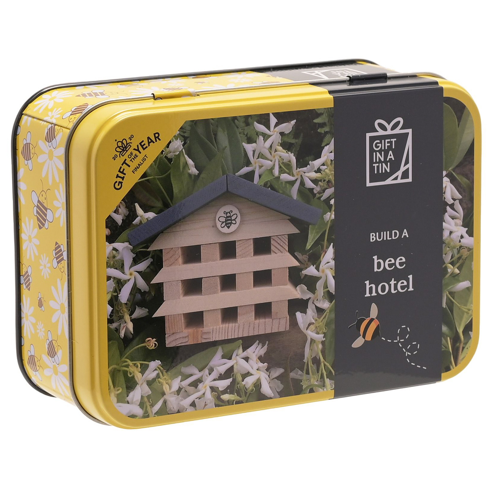 Apples to Pears Gift in a Tin - Build A Bee Hotel Construction Kit (145x105x55mm)