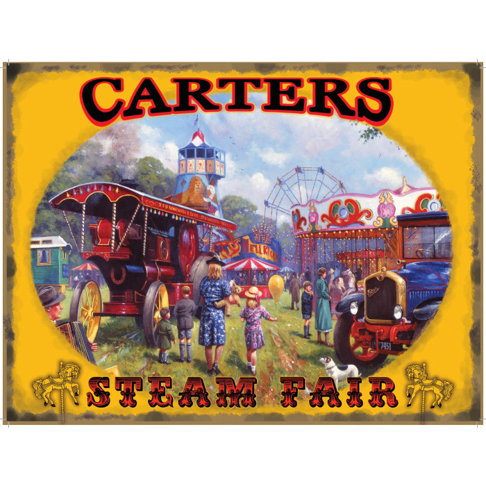 Metal Sign (TR): Carter's Steam Fair by Kevin Walsh (E.O.L.) - SAVE 25% !!