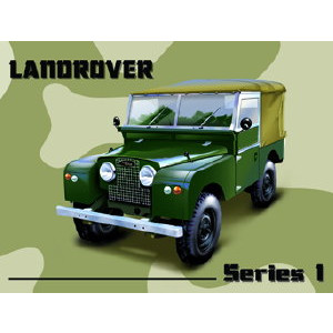 Mini Metal Sign (CM): Landrover Series 1