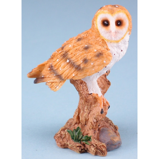 Barn Owl on Trunk Figurine 11cm (E.O.L.) - SAVE 50% !!