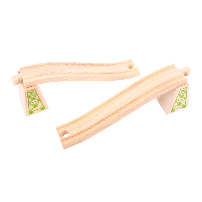 Bigjigs Ascender & Descender Track (230mm) - 4 Pieces