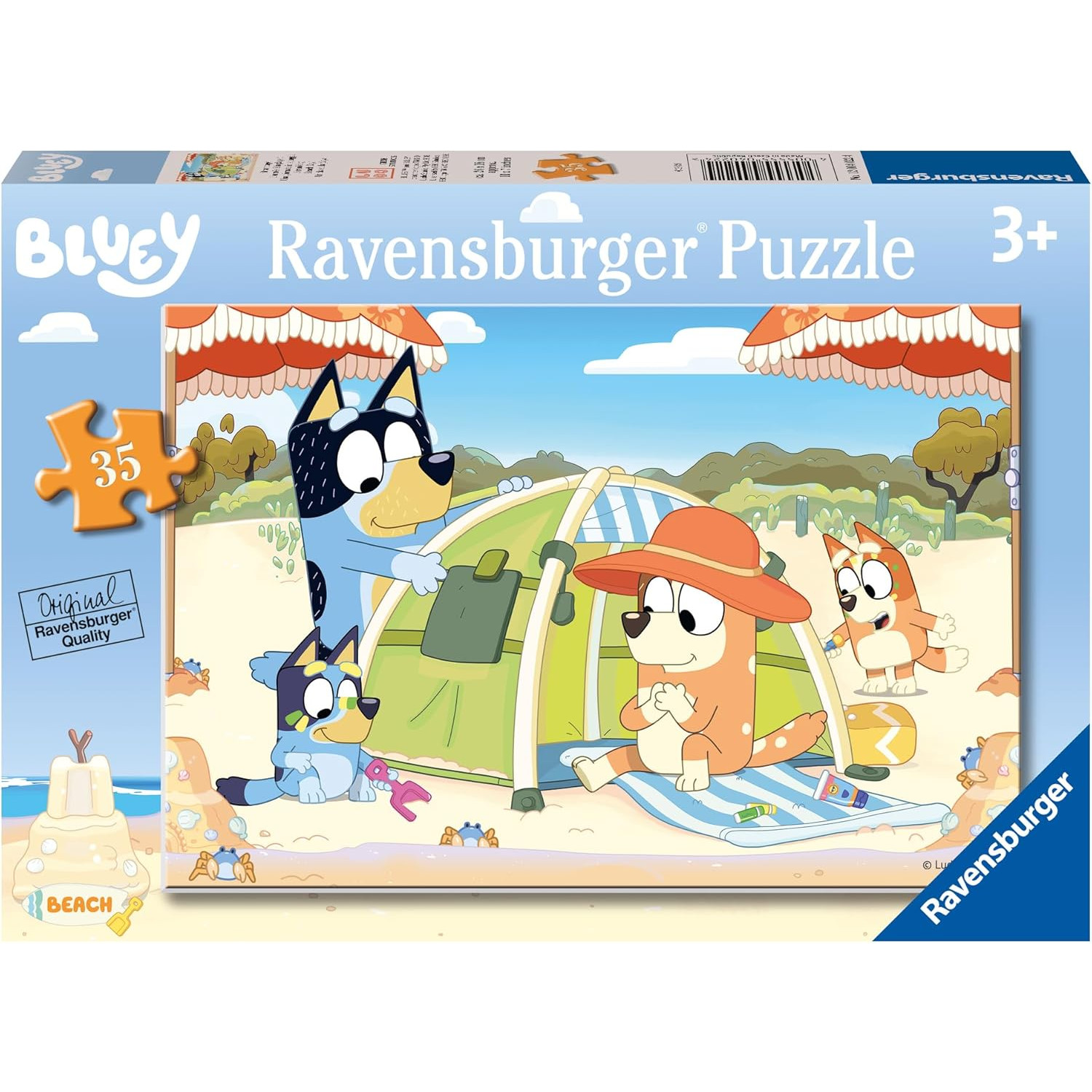 Bluey Jigsaw: 35 pce "Beach Day" 2024 Puzzle (3+ YRS)