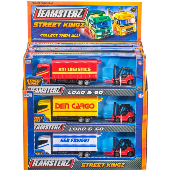 Teamsterz Street Kingz Load & Go Truck & Forklift (3 asstd.) (CDU)