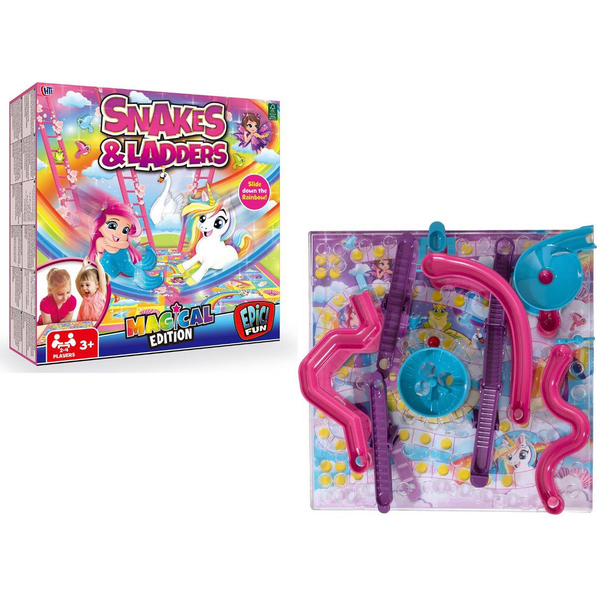 Traditional Games 3D Snakes & Ladders Magical Edition (27x27x6cm) (3+ YRS) (E.O.L.) - SAVE 15% !!