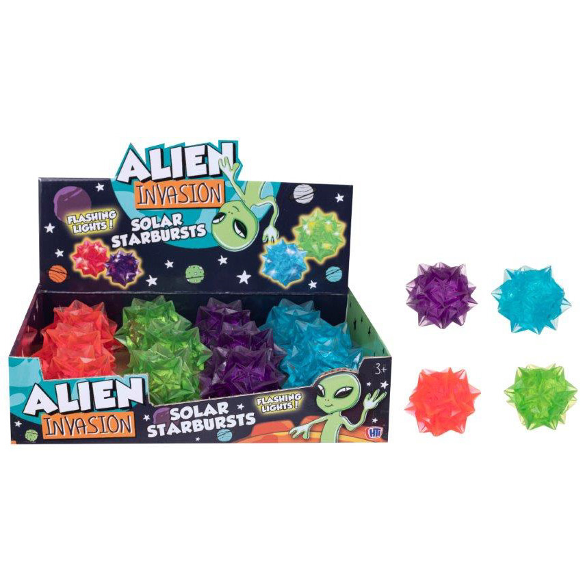 Alien Invasion Solar Starburst Ball with Flashing Lights (4 asstd) (CDU)