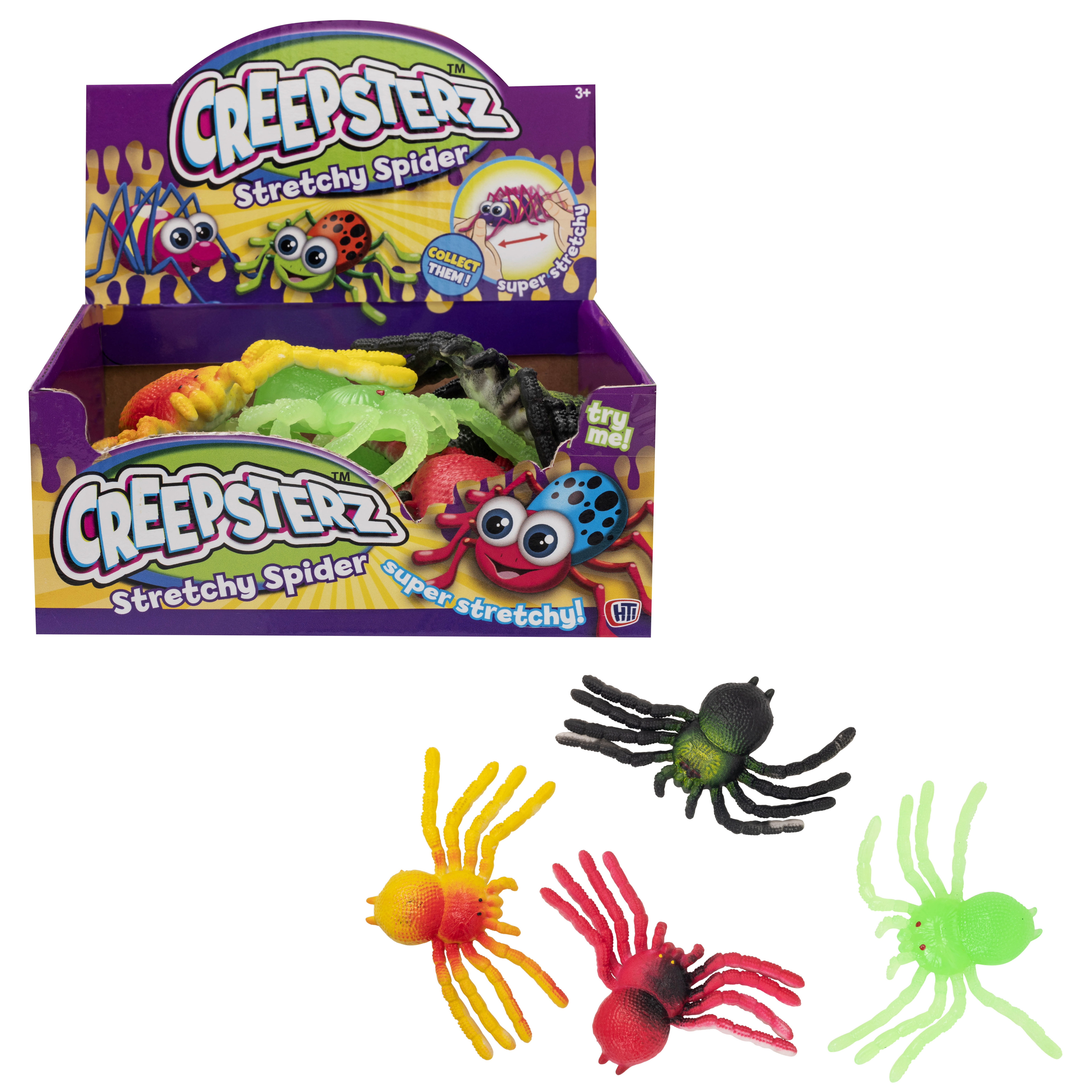 Creepsterz Stretchy Spider (4 asstd) (CDU)