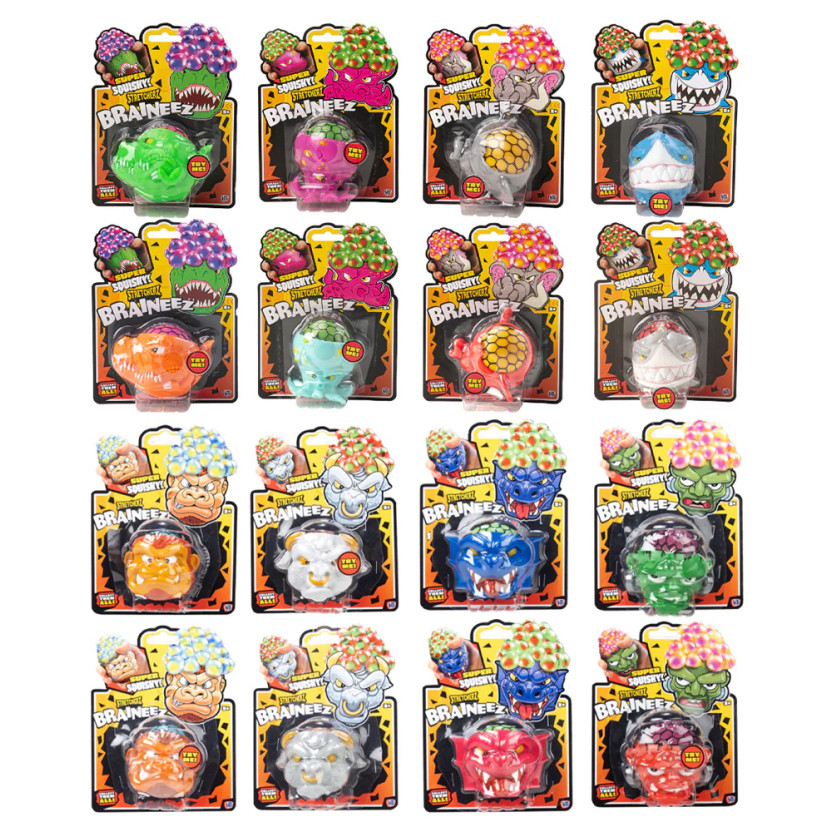 Stretcherz Braineez Water Bead Squeezy Heads (8 asstd.)