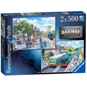 Jigsaw: Railway Heritage No. 1 (Oakworth & Corfe) (2 x 500 pce)