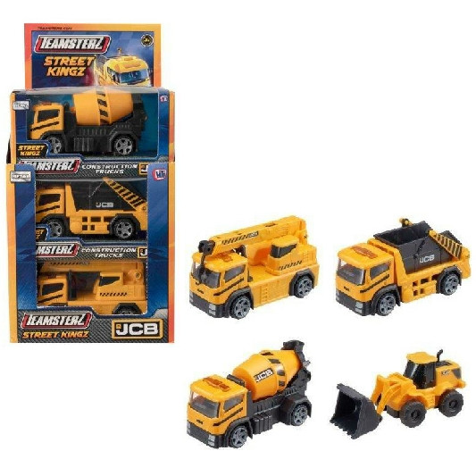 Teamsterz Street Kingz JCB Construction Trucks (4 asstd.) (CDU) (NEW) (Due May)