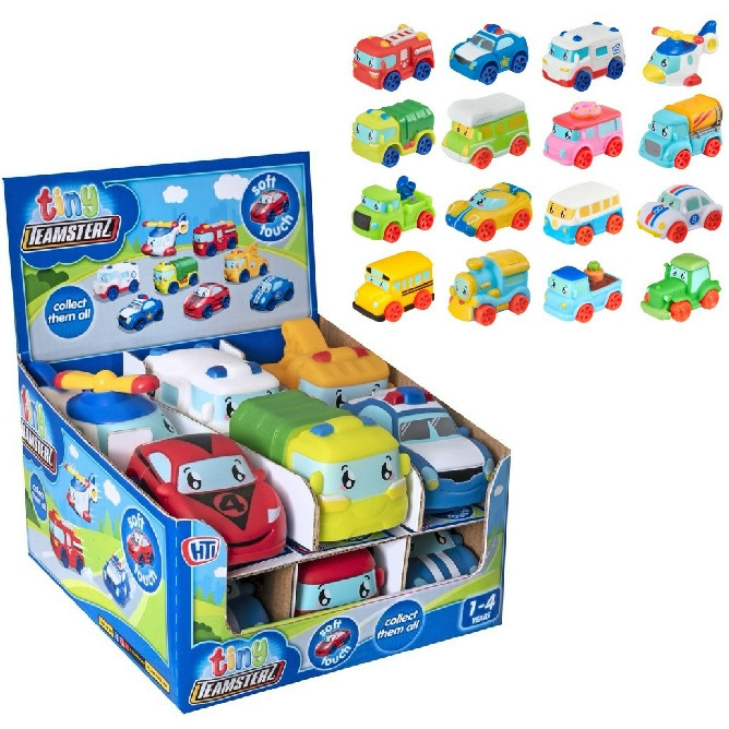 Teamsterz Tiny Teamsterz Soft Touch Free-Wheel Vehicles (16 asstd.) (1-4 YRS) (CDU)