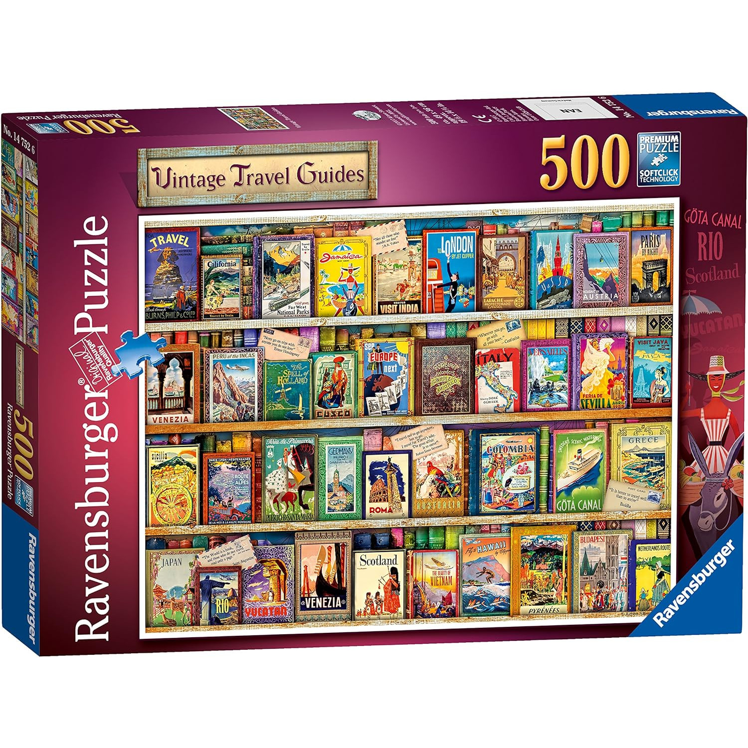 Jigsaw: Vintage Travel Guides (500 pce)