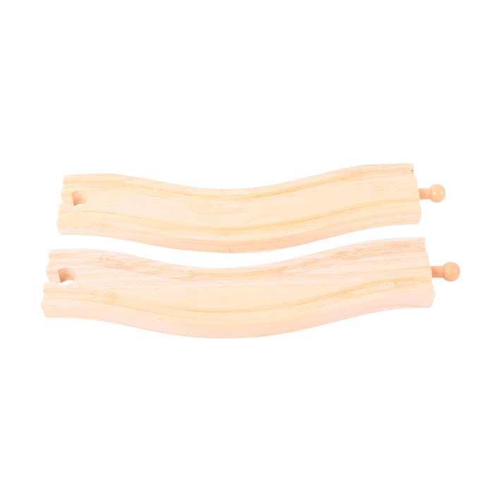 Bigjigs Wavy Track (215mm) - 2 Pieces
