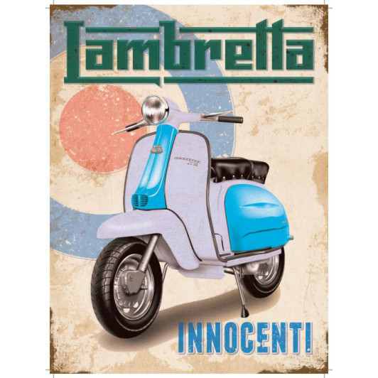 Metal Sign (CM): Lambretta Innocenti
