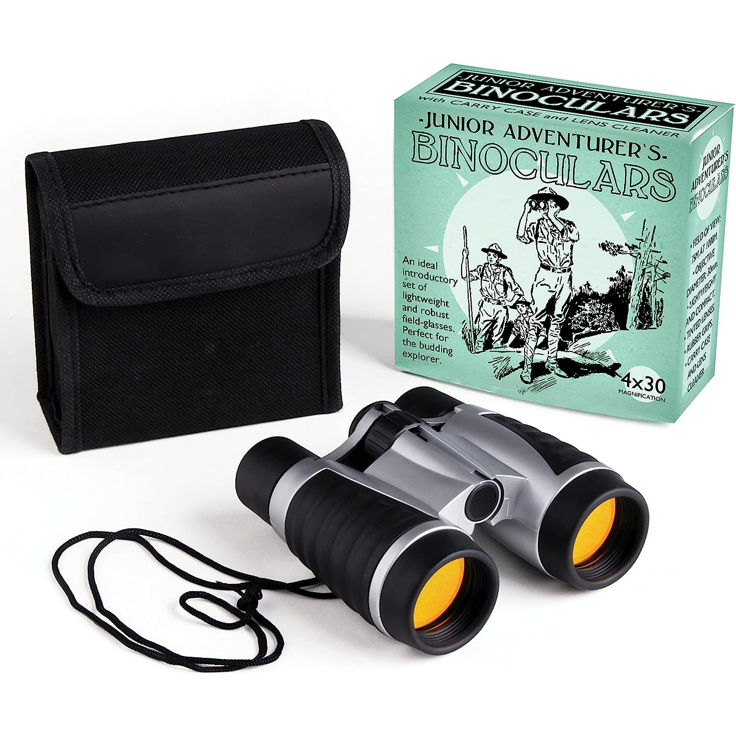 Junior Adventurer's Binoculars 4 x 30 Magnification (12x5x12cm)