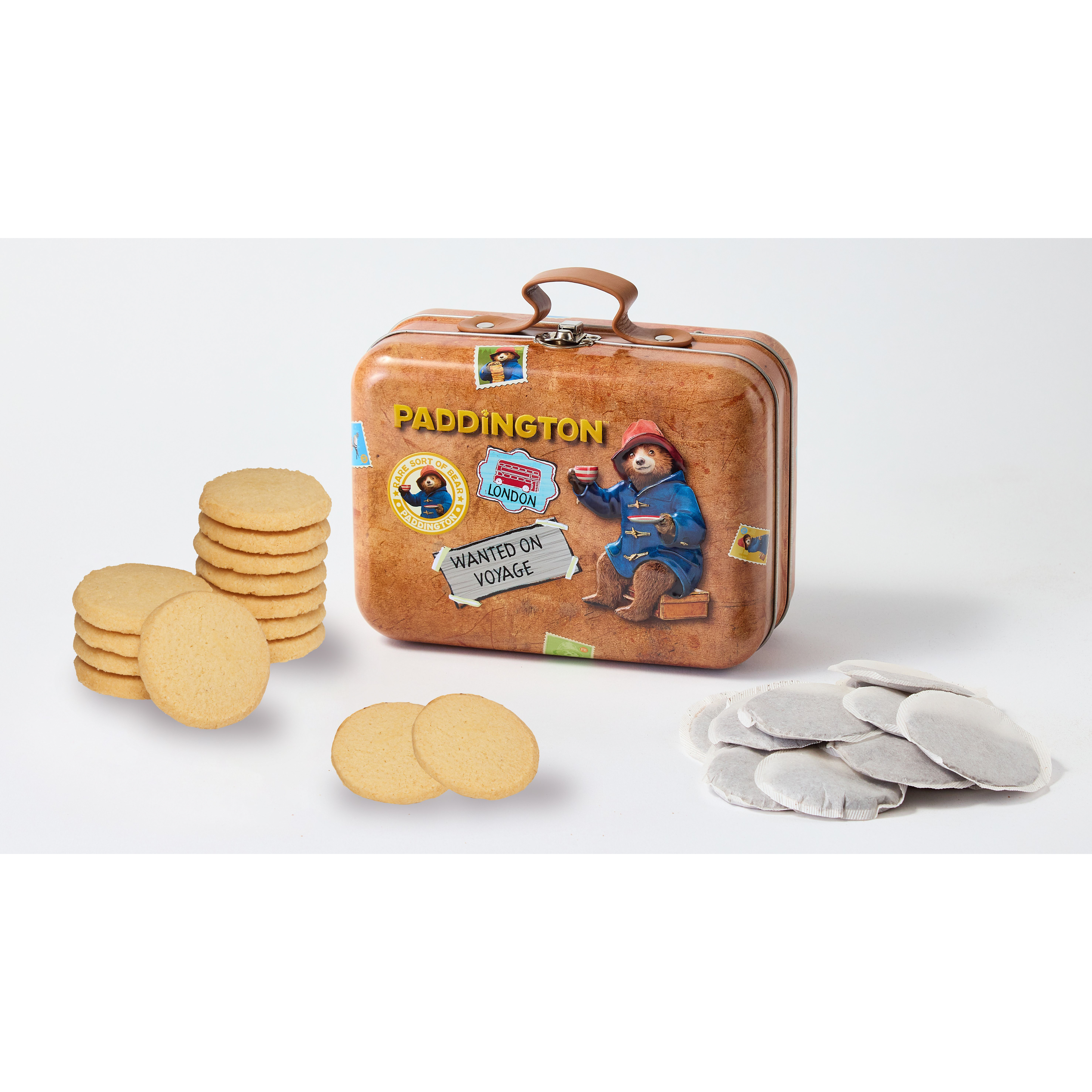 Paddington Bear Suitcase Tin with Shortbread & Teabags 275g (BB 31/12/26)