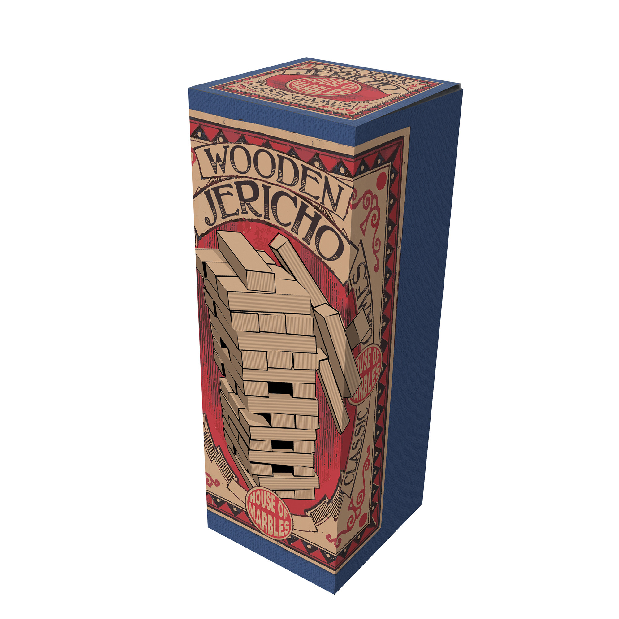 Wooden Jericho Stacking Tower Game 15.5cm (3+ YRS)