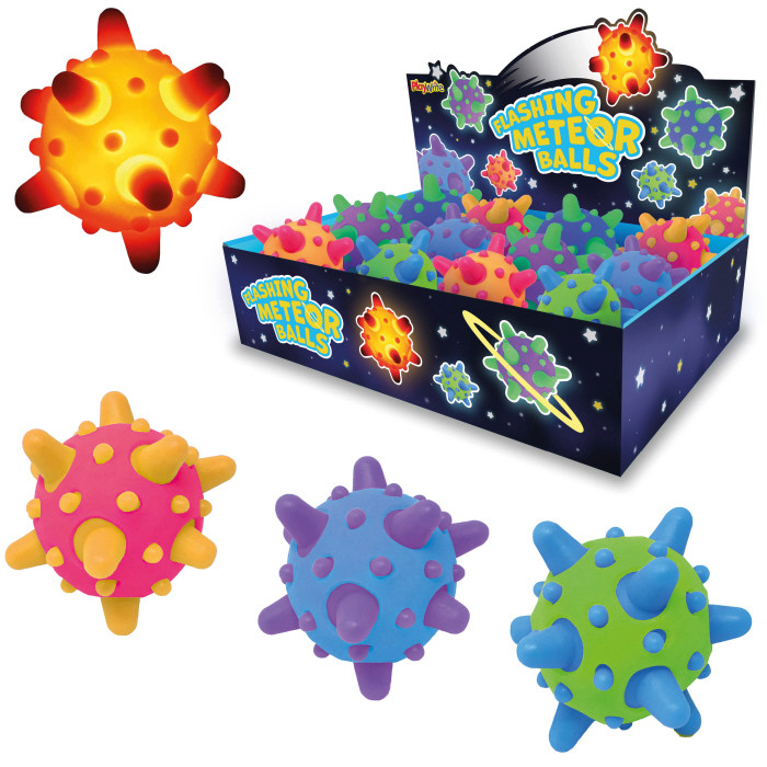Light Up Flashing Meteor Ball 6cm (4 asstd.) (display box)