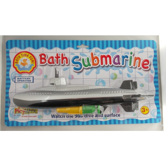 Bath Submarine 33cm B/Op (on blister card)