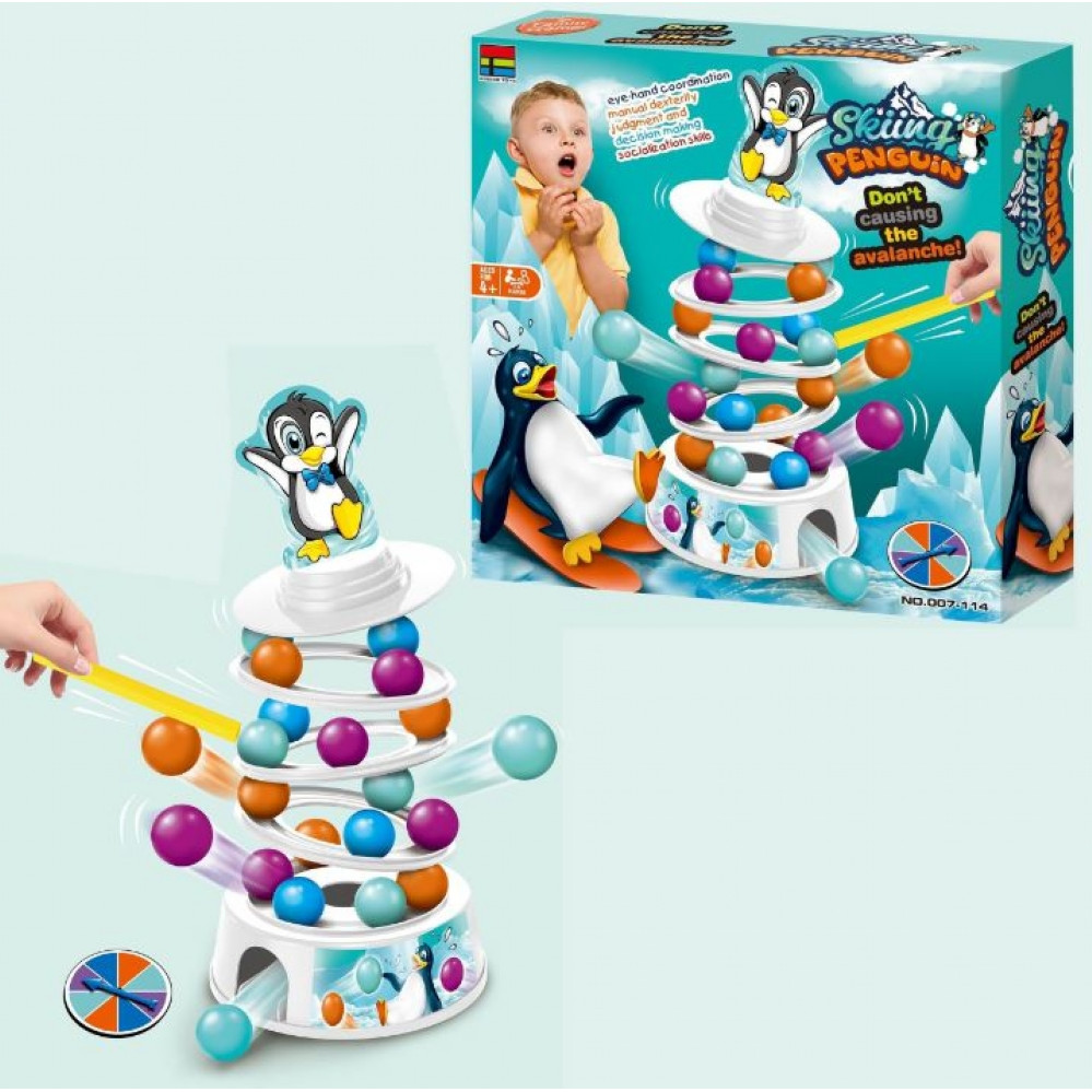 Skiing Penguin Game (26.5x26.5x5.5cm) (4+ YRS) (NEW)