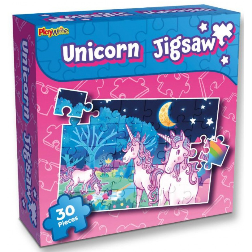 Unicorn 30 Piece Jigsaw (17x17x3.5cm) (3+ YRS) (E.O.L.) - SAVE 10% !!