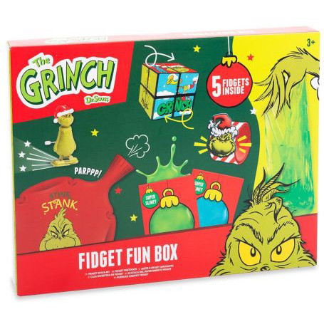 The Grinch Fidget Fun Box with 5 Fidgets (28x22x4cm) (3+ YRS)