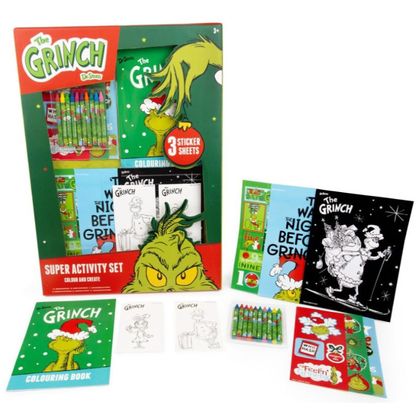 The Grinch Super Activity Set - Colour and Create (46x33x2cm) (3+ YRS)