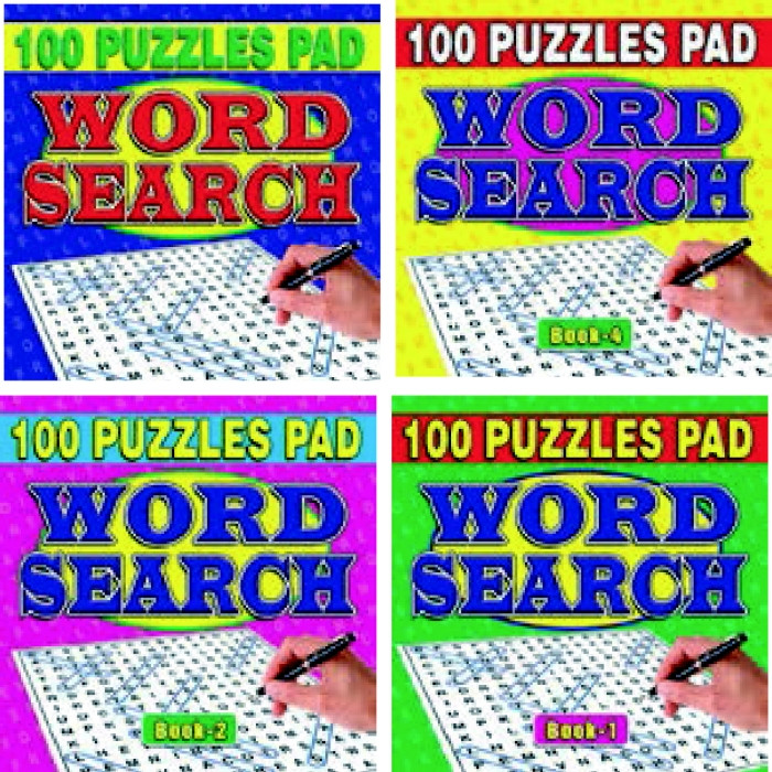(HIDDEN) 100 Puzzles Pad - Adult Word Search (4 asstd.) (112 pages)