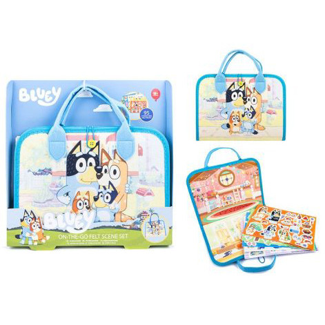Bluey On The Go Felt Scene Set (33x28x2.5cm) (18 MTHS +)