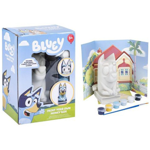Bluey Paint Your Own Money Box (18x12x9.5cm) (3+ YRS) (E.O.L.)