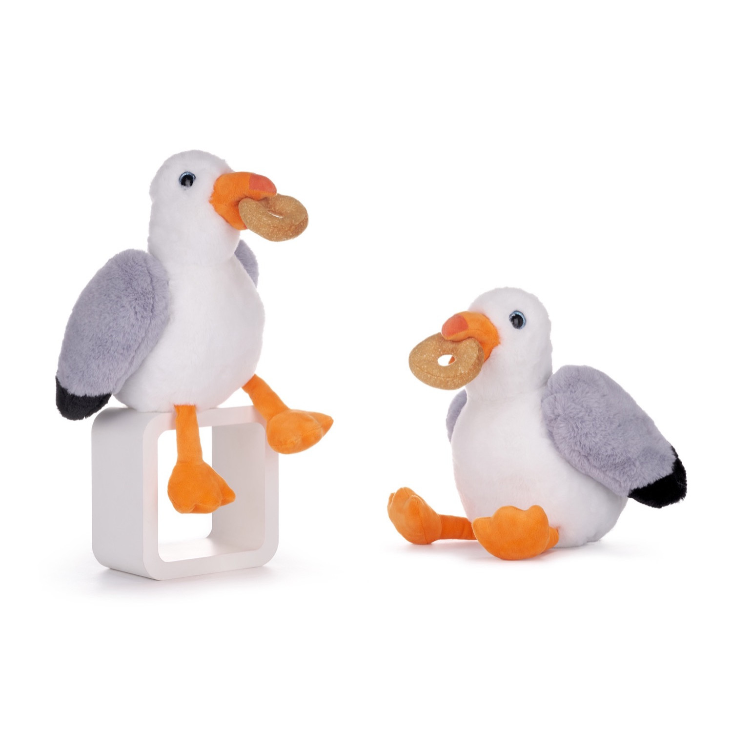 Steven the Seagull with Doughnut in Mouth 28cm Plush