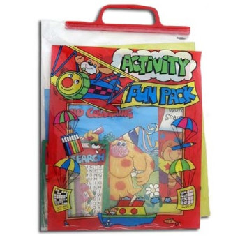 Activity Fun Pack Colouring & Activity Books + Crayons Asstd