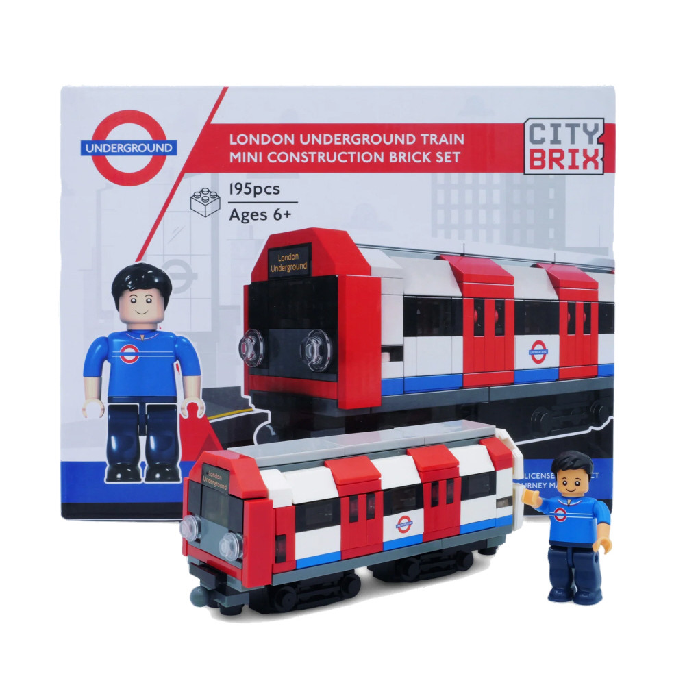CityBrix London Underground Mini Construction Brick Set 195 pcs (22x17x4cm) (6+ YRS)